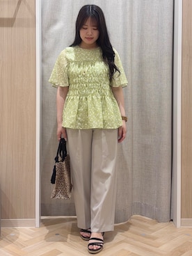 「grove（グローブ）のアイテム」を使った、minamiさん（レディース・154cm）の夏コーディネート