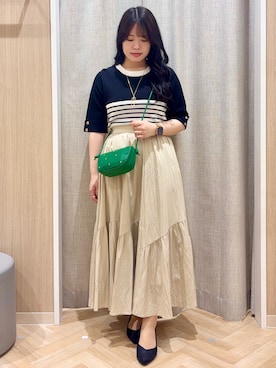 「tk.TAKEO KIKUCHI（ティーケータケオキクチ）のアイテム」を使った、minamiさん（レディース・154cm）の春コーディネート