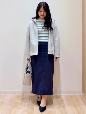 「TAKEO KIKUCHI（タケオキクチ）のアイテム」を使った、minamiさん（レディース・154cm）の春コーディネート