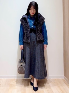 minamiさん（レディース・154cm）の冬コーディネート
