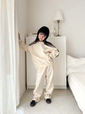 「THE NORTH FACE（ザノースフェイス）のアイテム（帽子）」を使った、RICOWORLDさん（キッズ・120cm）の春コーディネート