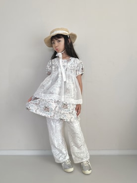 「BREEZE（ブリーズ）のアイテム」を使った、RICOWORLDさん（キッズ・120cm）の夏コーディネート