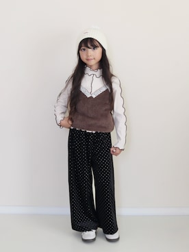 「秋をまとう高揚コーデ」｜RICOWORLDさん（キッズ・120cm）の秋コーディネート