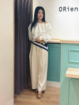 「ORiental TRaffic（オリエンタルトラフィック）のアイテム」を使った、arisaさん（レディース・158cm）の春コーディネート