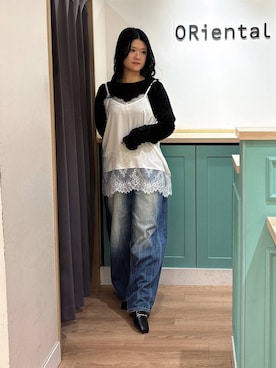 arisaさん（レディース・158cm）の春コーディネート