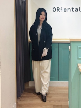 「WA ORiental TRaffic（ダブルエーオリエンタルトラフィック）のアイテム」を使った、arisaさん（レディース・158cm）の春コーディネート