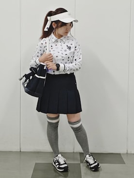 「ADABAT STREAM（アダバットストリーム）のアイテム」を使った、夜久祐子さん（レディース・152cm）の秋コーディネート