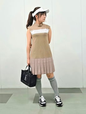 「ADABAT STREAM（アダバットストリーム）のアイテム」を使った、夜久祐子さん（レディース・152cm）の夏コーディネート