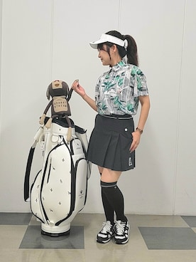 「ADABAT STREAM（アダバットストリーム）のアイテム」を使った、夜久祐子さん（レディース・152cm）の夏コーディネート