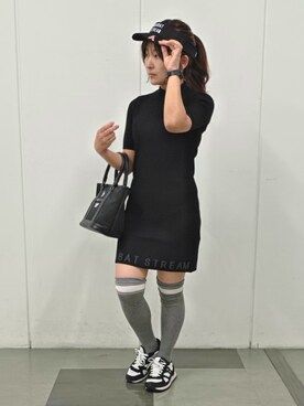 夜久祐子さん(レディース・152cm)の秋コーディネート