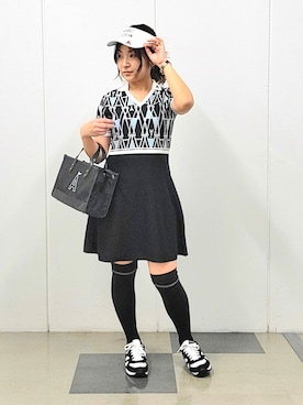 「ADABAT STREAM（アダバットストリーム）のアイテム」を使った、夜久祐子さん（レディース・152cm）の春コーディネート