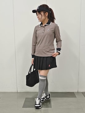 夜久祐子さん(レディース・152cm)の秋コーディネート