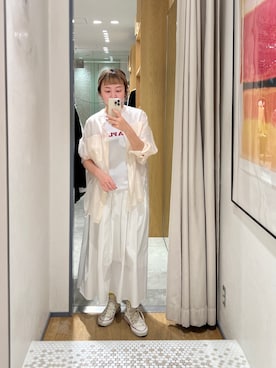 「ワントーンスタイル」｜MURATA_157cmさん（レディース・157cm）の冬コーディネート