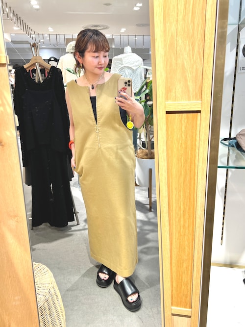 美品◎SHENERY 2WAYZIPワンピース　サイズ36 SHENERY ワンピース 「シーズンムードを高めて」2WAYZIP
