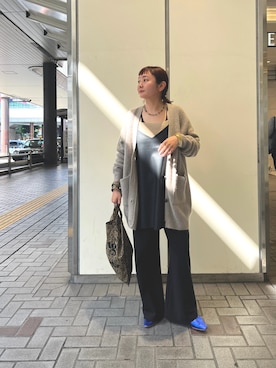 「レザーワンピース」｜MURATA_157cmさん（レディース・157cm）の秋コーディネート