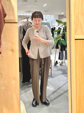 「ぺプラムニット」｜MURATA_157cmさん（レディース・157cm）の秋コーディネート