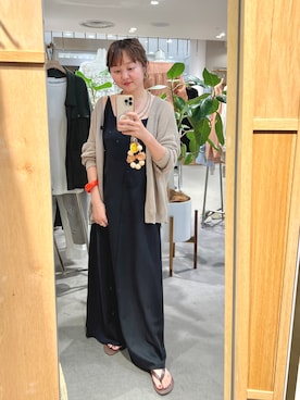 「アイテム（カーディガン/ボレロ）」を使った、MURATA_157cmさん（レディース・157cm）の夏コーディネート