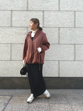 「SHENERY（シーナリー）のアイテム（ブルゾン）」を使った、MURATA_157cmさん（レディース・157cm）の冬コーディネート