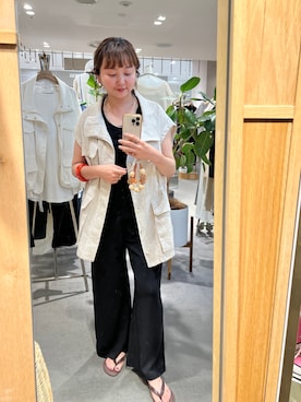 「SHENERY（シーナリー）のアイテム（オールインワン・サロペット）」を使った、MURATA_157cmさん（レディース・157cm）の夏コーディネート