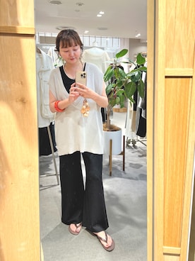 「SHENERY（シーナリー）のアイテム（オールインワン・サロペット）」を使った、MURATA_157cmさん（レディース・157cm）の夏コーディネート