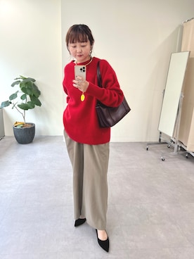 「ニットコーデ」｜MURATA_157cmさん（レディース・157cm）の秋コーディネート