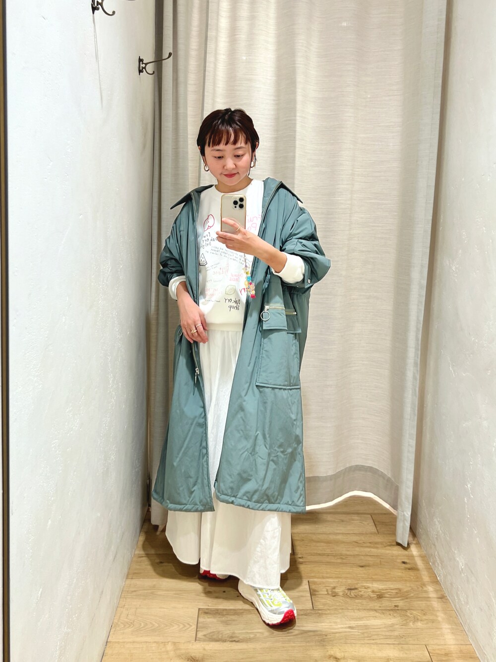 新品　シーナリー SHENERY オシャレ　ロングコート　羊毛　モヘヤ　暖かい SHENERY（シーナリー）の「【名品アウター/インナー付き】ロング