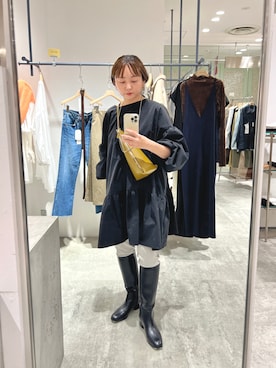 「SHENERY（シーナリー）のアイテム（チュニック）」を使った、MURATA_157cmさん（レディース・157cm）の冬コーディネート