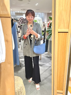 「秋のコーデ」｜「アイテム（オールインワン・サロペット）」を使った、MURATA_157cmさん（レディース・157cm）の秋コーディネート