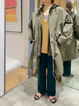 「SHENERY」｜「アイテム（モッズコート）」を使った、MURATA_157cmさん（レディース・157cm）の夏コーディネート