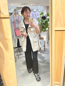 「SHENERY（シーナリー）のアイテム（ジャケット/アウター）」を使った、MURATA_157cmさん（レディース・157cm）の夏コーディネート