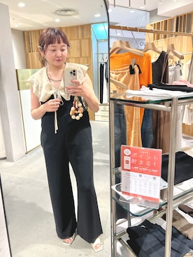 「150cm台コーデ」｜「アイテム（サロペット/オーバーオール）」を使った、MURATA_157cmさん（レディース・157cm）の夏コーディネート