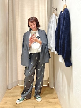 「コンバース ハイカット」｜MURATA_157cmさん（レディース・157cm）の冬コーディネート