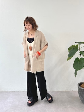 「SHENERY（シーナリー）のアイテム（ジャケット/アウター）」を使った、MURATA_157cmさん（レディース・157cm）の夏コーディネート
