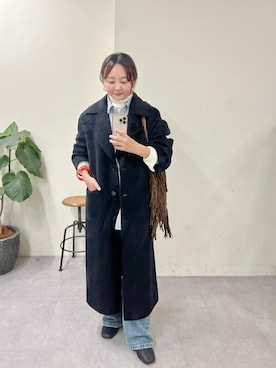 「ギンガムチェックシャツ」｜MURATA_157cmさん（レディース・157cm）の秋コーディネート