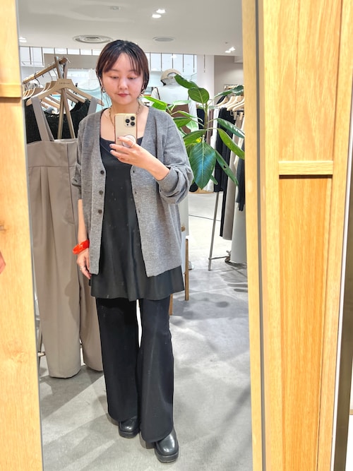 レイヤードにも◎》レザーチュニックキャミ（シャツ/ブラウス