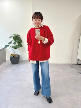 「ニットコーデ」｜MURATA_157cmさん（レディース・157cm）の秋コーディネート