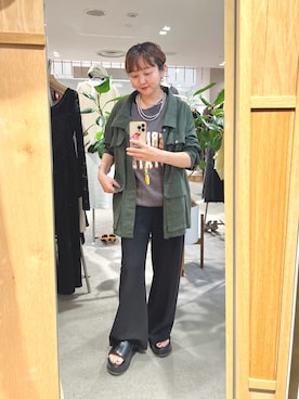 「SHENERY（シーナリー）のアイテム（ジャケット/アウター）」を使った、MURATA_157cmさん（レディース・157cm）の春コーディネート