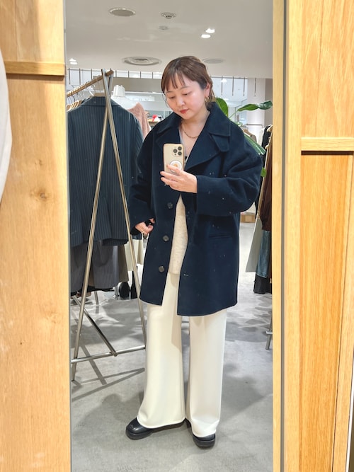 ビッグカラーリバーミディコート（その他アウター）｜SHENERY