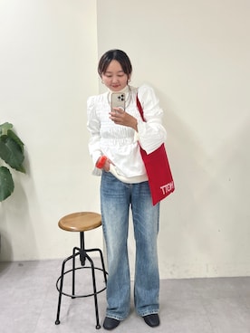 「ブラウスコーデ」｜MURATA_157cmさん（レディース・157cm）の秋コーディネート