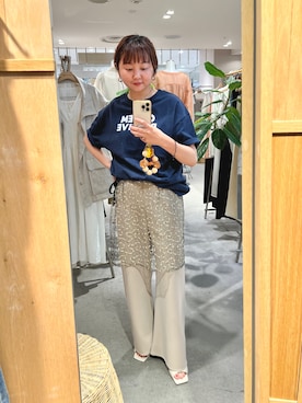 「スパンコール」｜「アイテム（パンツ）」を使った、MURATA_157cmさん（レディース・157cm）の夏コーディネート