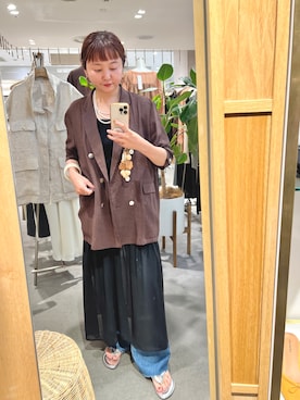 「アイテム（ジャケット/アウター）」を使った、MURATA_157cmさん（レディース・157cm）の夏コーディネート
