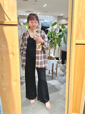 「秋のコーデ」｜「アイテム（オールインワン・サロペット）」を使った、MURATA_157cmさん（レディース・157cm）の夏コーディネート