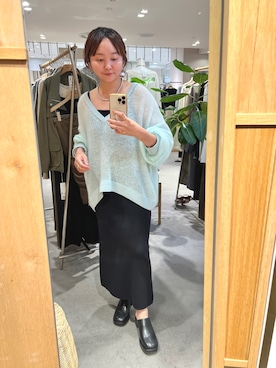 「ミントグリーン」｜MURATA_157cmさん（レディース・157cm）の秋コーディネート