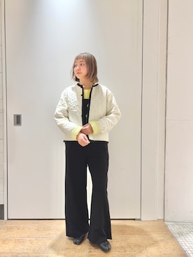 「リバーシブル」｜「アイテム（オールインワン・サロペット）」を使った、MURATA_157cmさん（レディース・157cm）の冬コーディネート