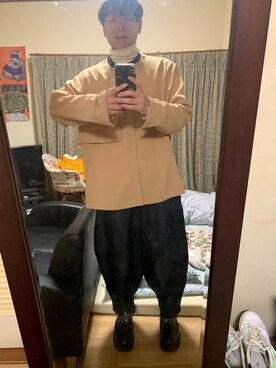 「Yohji Yamamoto（ヨウジヤマモト）のアイテム（スラックス）」を使った、せいやさん（メンズ・167cm）の夏コーディネート