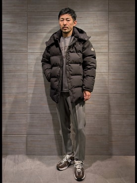 「アイテム（ダウンジャケット/コート）」を使った、yanoさん（メンズ・173cm・30代）の冬コーディネート