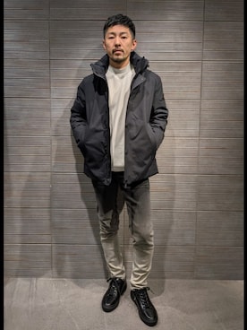 「ABAHOUSE（アバハウス）のアイテム」を使った、yanoさん（メンズ・173cm）の冬コーディネート