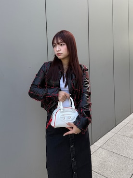 「アイテム（デニムスカート）」を使った、aria1007さん（レディース・156cm・20代）の冬コーディネート