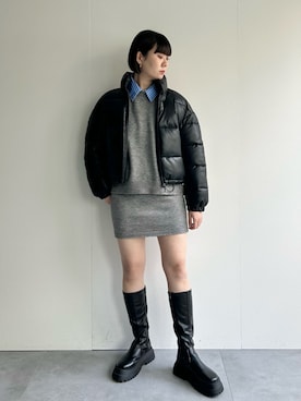 「アイテム（セットアップ）」を使った、lacvert_officialさん（レディース・162cm）の秋コーディネート