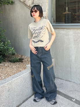 「LAC-VERT（ラック・ヴェール）のアイテム」を使った、lacvert_officialさん（レディース・162cm）の夏コーディネート